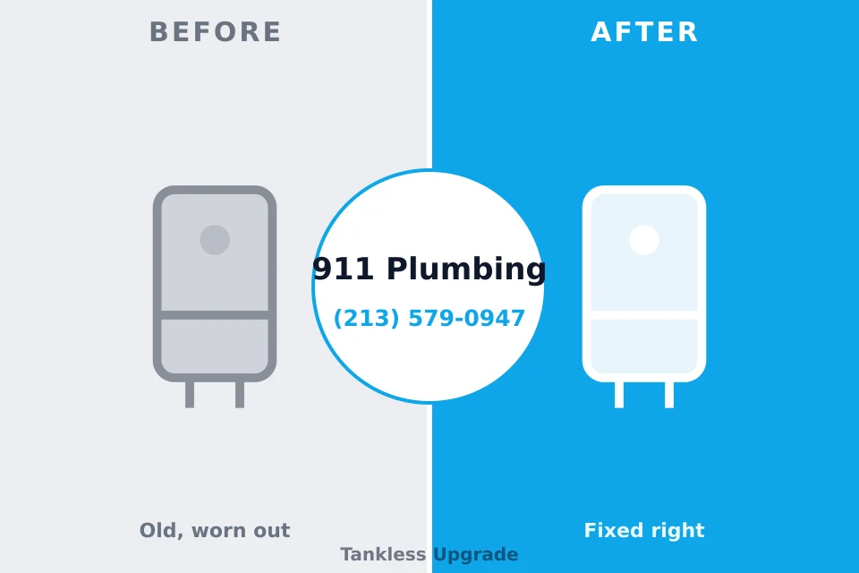 Before and after: plumbing repair Hale Center, TX